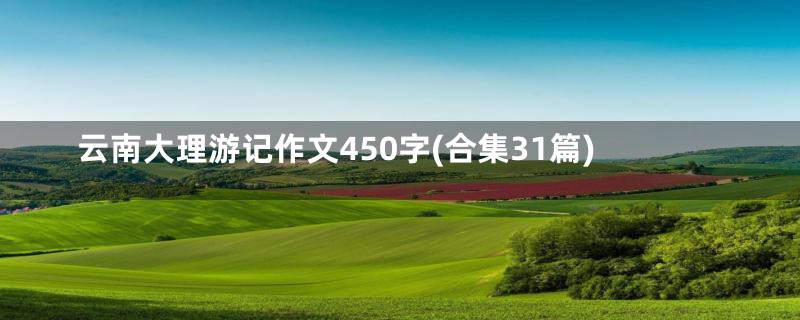 云南大理游记作文450字(合集31篇)