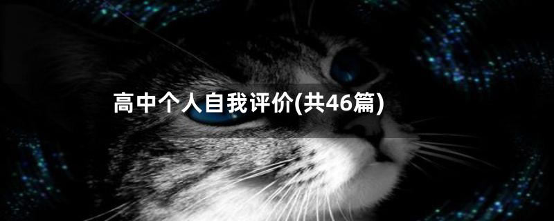 高中个人自我评价(共46篇)