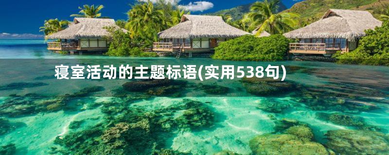 寝室活动的主题标语(实用538句)