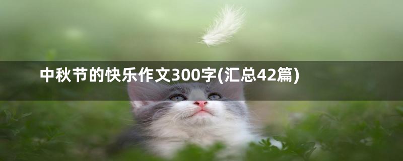 中秋节的快乐作文300字(汇总42篇)