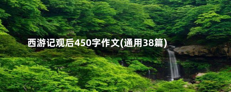 西游记观后450字作文(通用38篇)