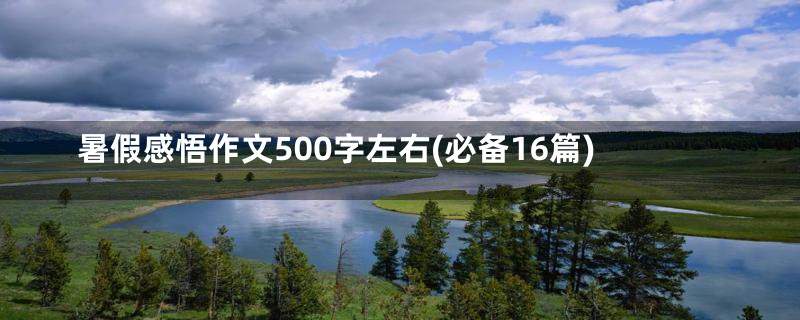 暑假感悟作文500字左右(必备16篇)