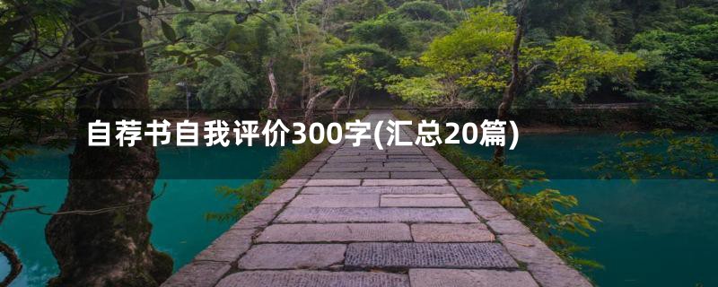 自荐书自我评价300字(汇总20篇)