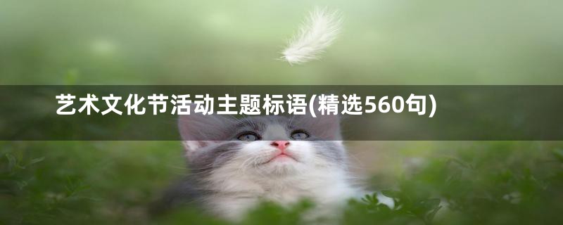 艺术文化节活动主题标语(精选560句)