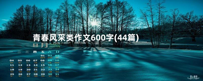 青春风采类作文600字(44篇)