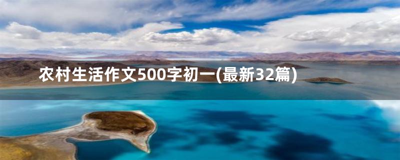 农村生活作文500字初一(最新32篇)