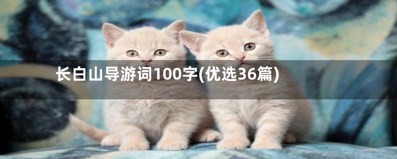 长白山导游词100字(优选36篇)