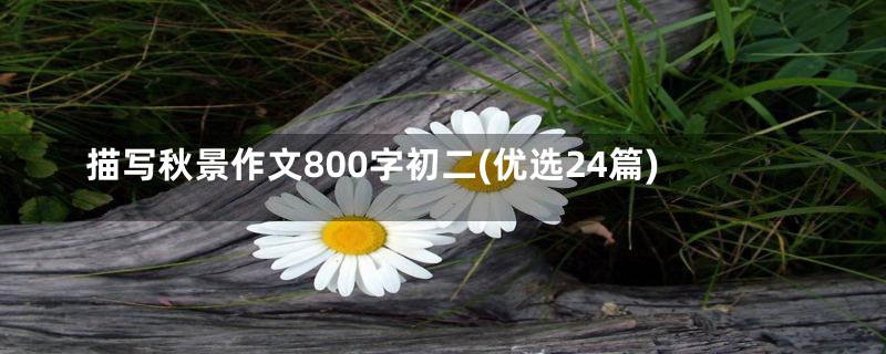 描写秋景作文800字初二(优选24篇)