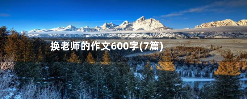 换老师的作文600字(7篇)