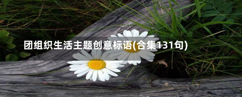 团组织生活主题创意标语(合集131句)