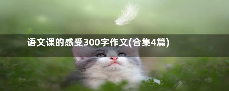 语文课的感受300字作文(合集4篇)