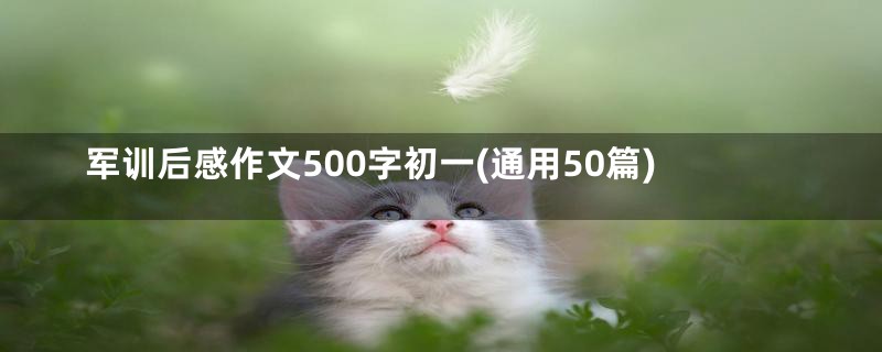 军训后感作文500字初一(通用50篇)