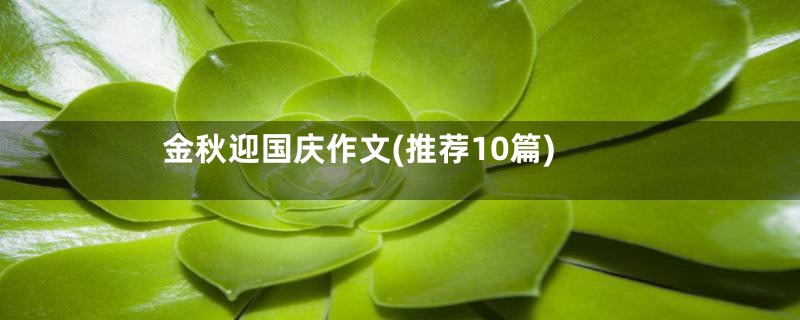 金秋迎国庆作文(推荐10篇)