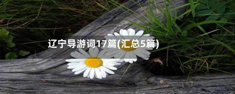 辽宁导游词17篇(汇总5篇)