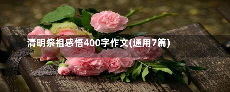 清明祭祖感悟400字作文(通用7篇)