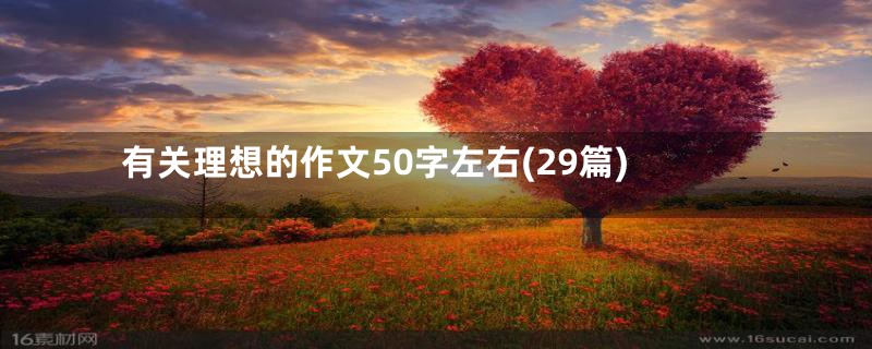 有关理想的作文50字左右(29篇)