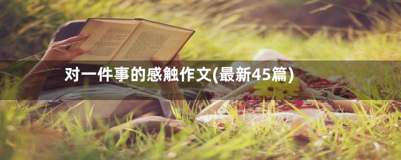 对一件事的感触作文(最新45篇)