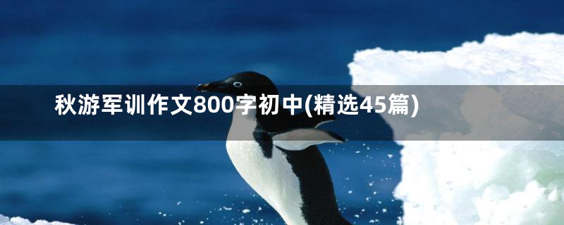 秋游军训作文800字初中(精选45篇)