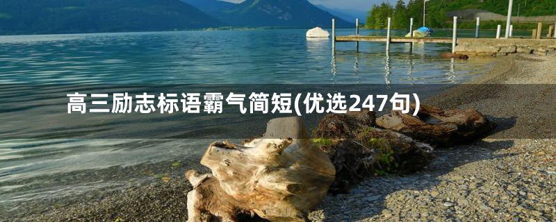 高三励志标语霸气简短(优选247句)