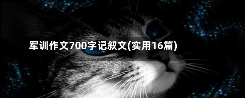 军训作文700字记叙文(实用16篇)