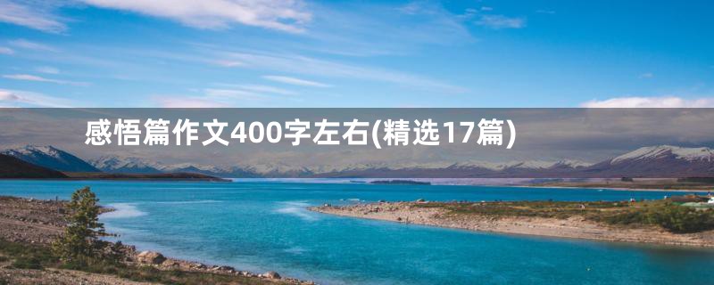 感悟篇作文400字左右(精选17篇)