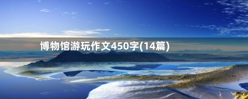 博物馆游玩作文450字(14篇)